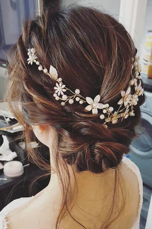 Accesorios de Novia para el Cabello con Flores y Cristales