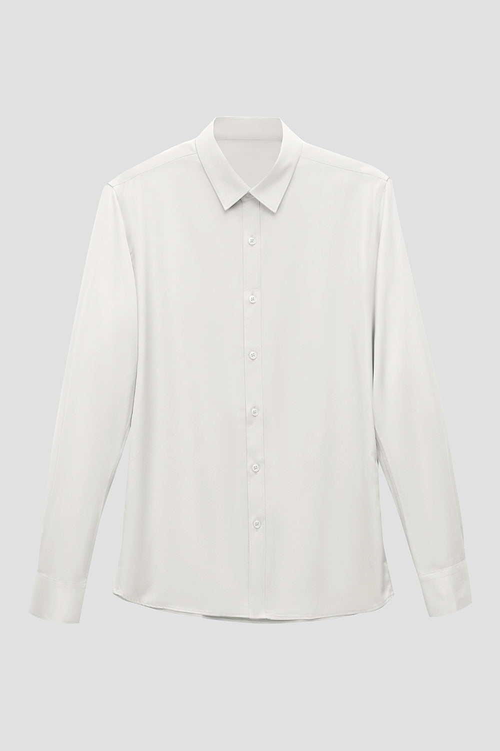 Chemise de costume homme manches longues blanche unie
