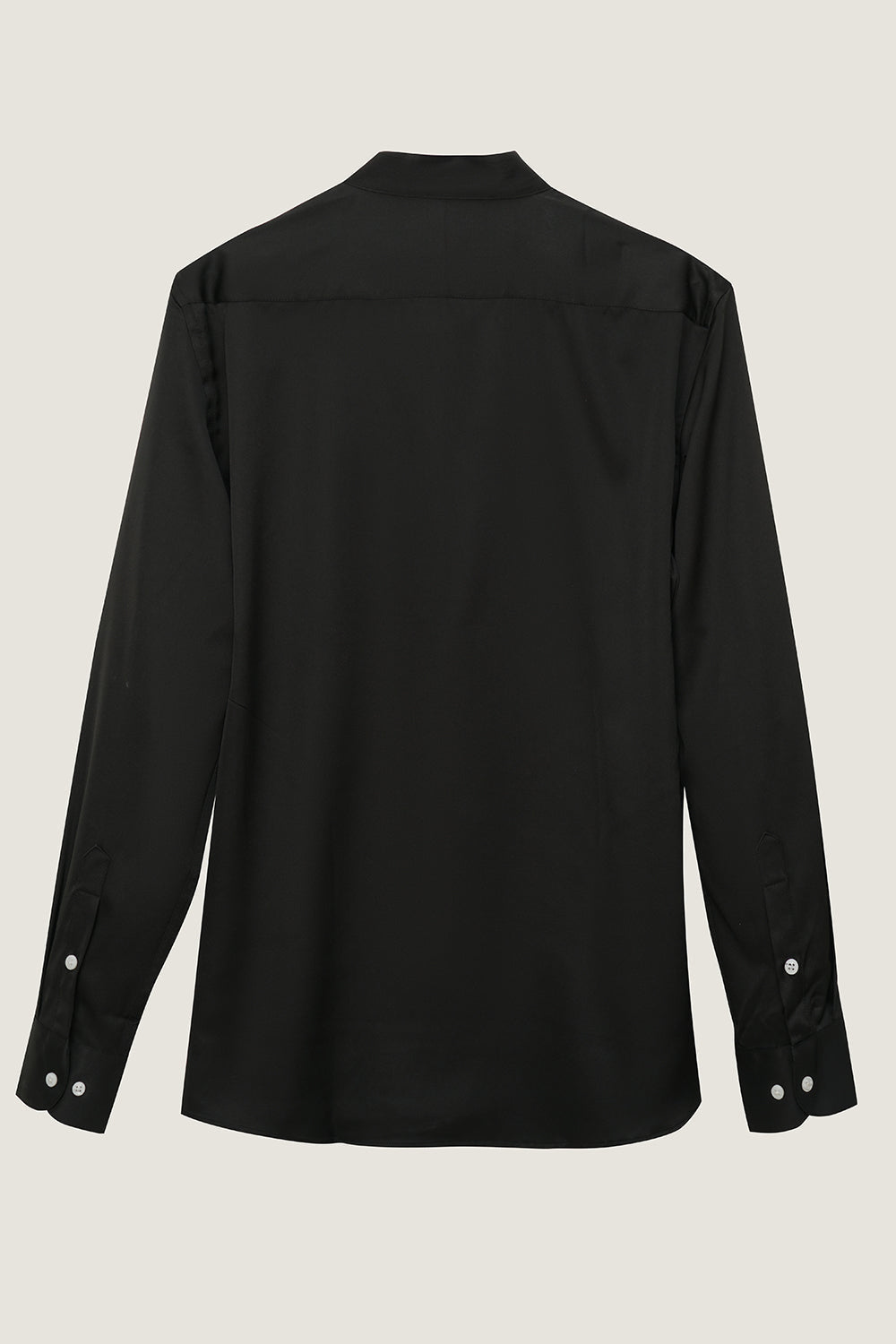 Black Long Sleeves Men's Suit Shirt