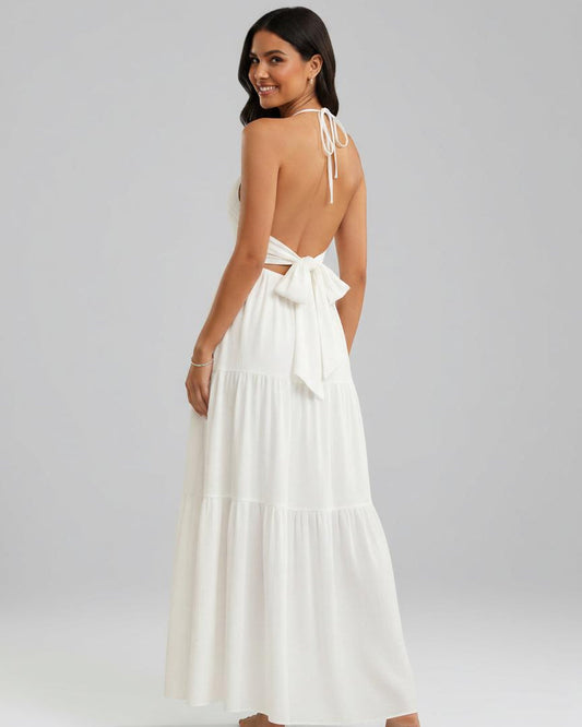 Robe longue d'été sans manches évasée pour la plage Verano Muse™ Essential Tank | Minimaliste et décontractée