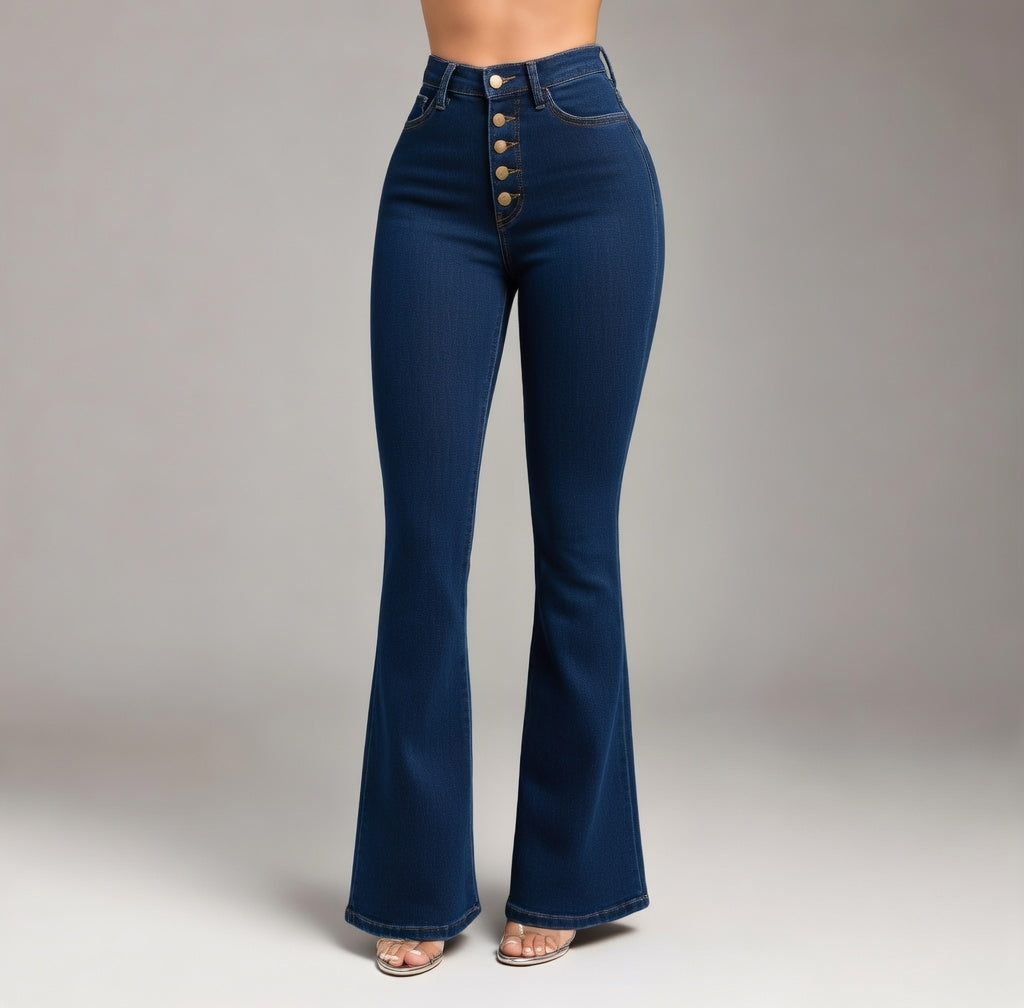 Verano Muse™ Explosive Style High-waisted Wide-leg Women's Jeans