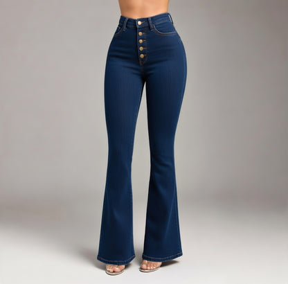 Verano Muse™ Explosive Style High-waisted Wide-leg Women's Jeans