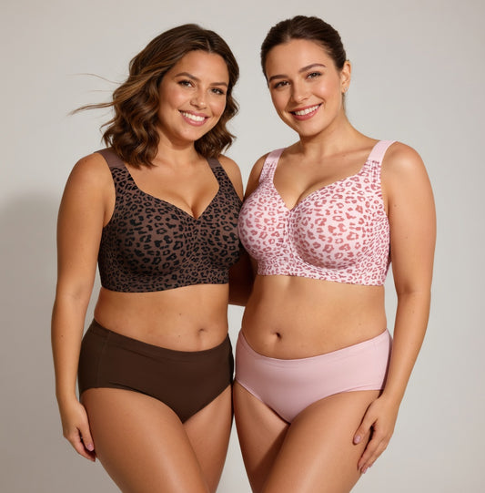 Verano Muse™ Jelly Soft support style Bra With Leopard-print Lingerie