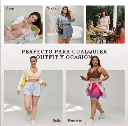 Sujetador estilo soporte suave Verano Muse™ Jelly con lencería con estampado de leopardo