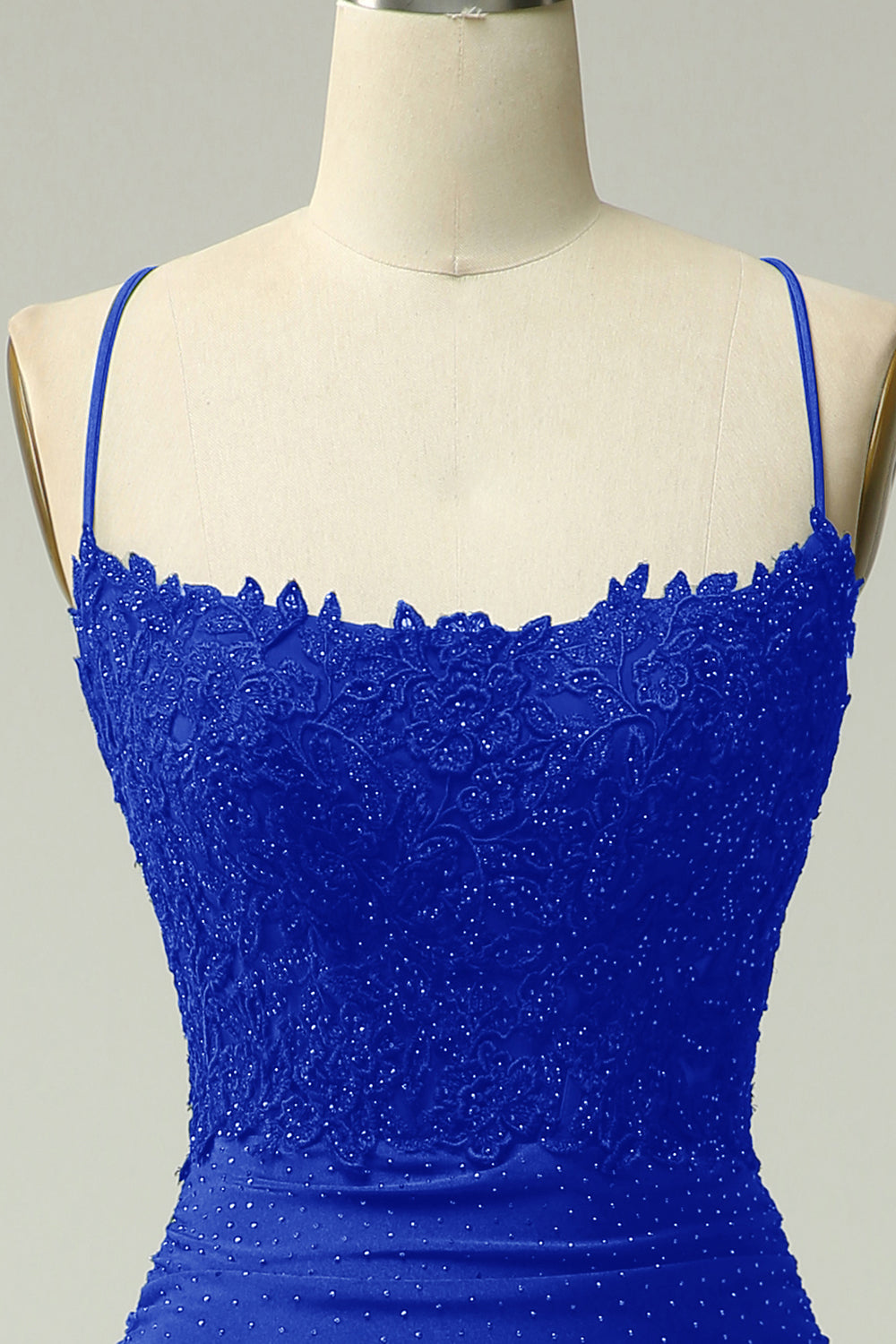 Robe de Bal Longue Sirène Vert Foncé avec Col Halter, Appliques et Perles