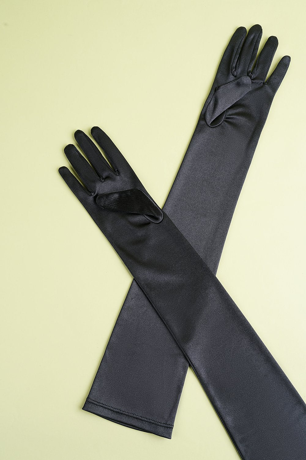 Black 1920s Party Long Gloves