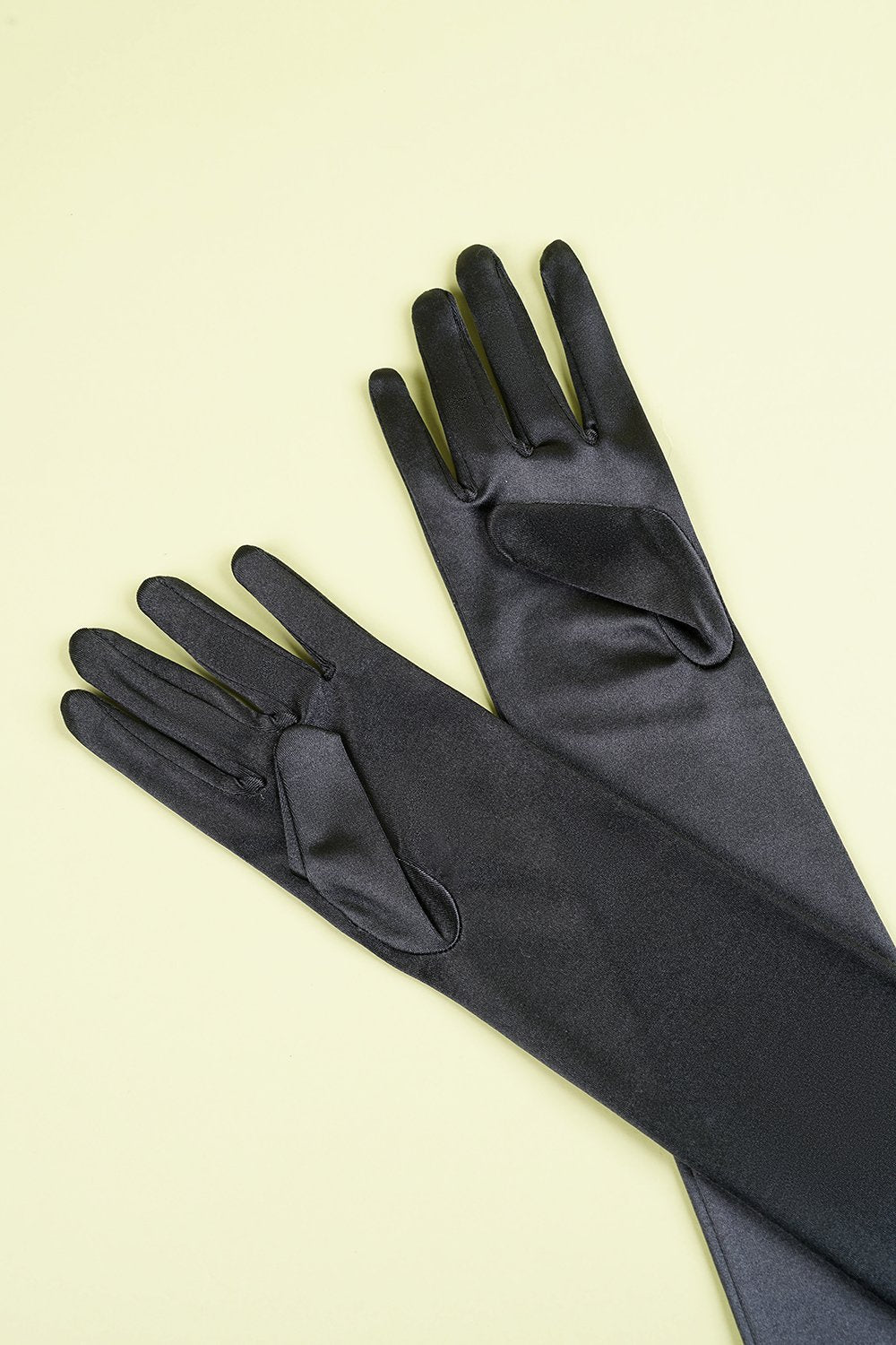 Black 1920s Party Long Gloves