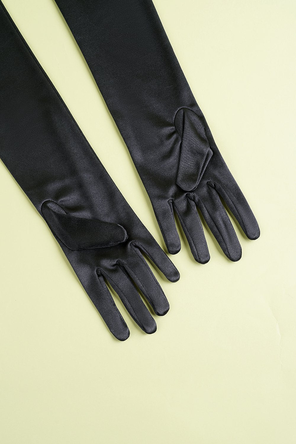 Black 1920s Party Long Gloves