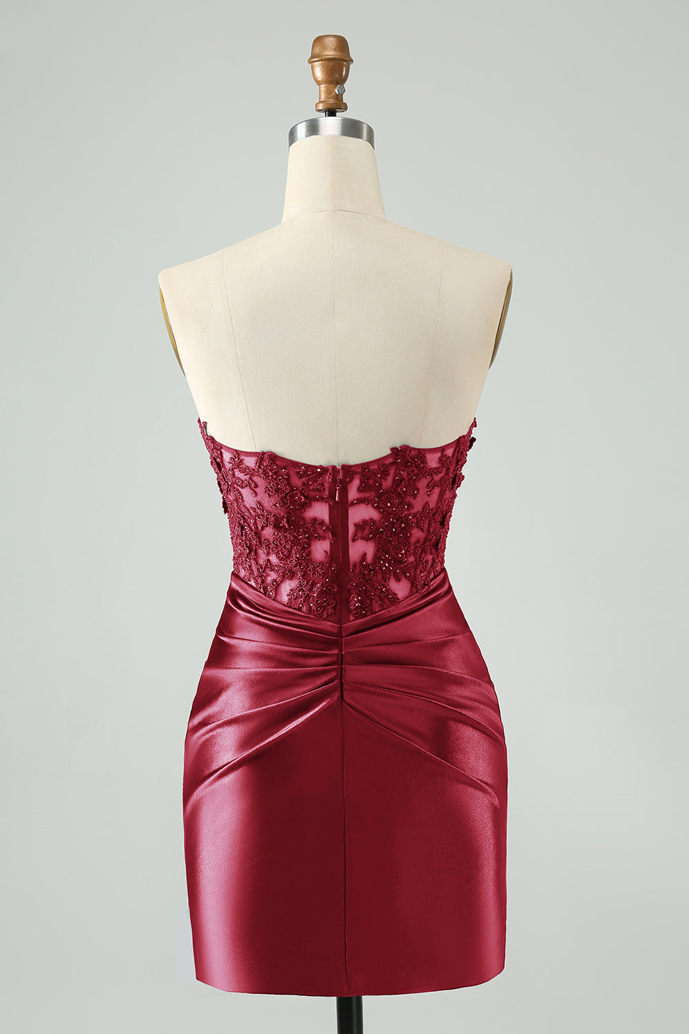 Robe de bal de promo moulante bleu roi scintillante avec découpes et dentelle, sans bretelles