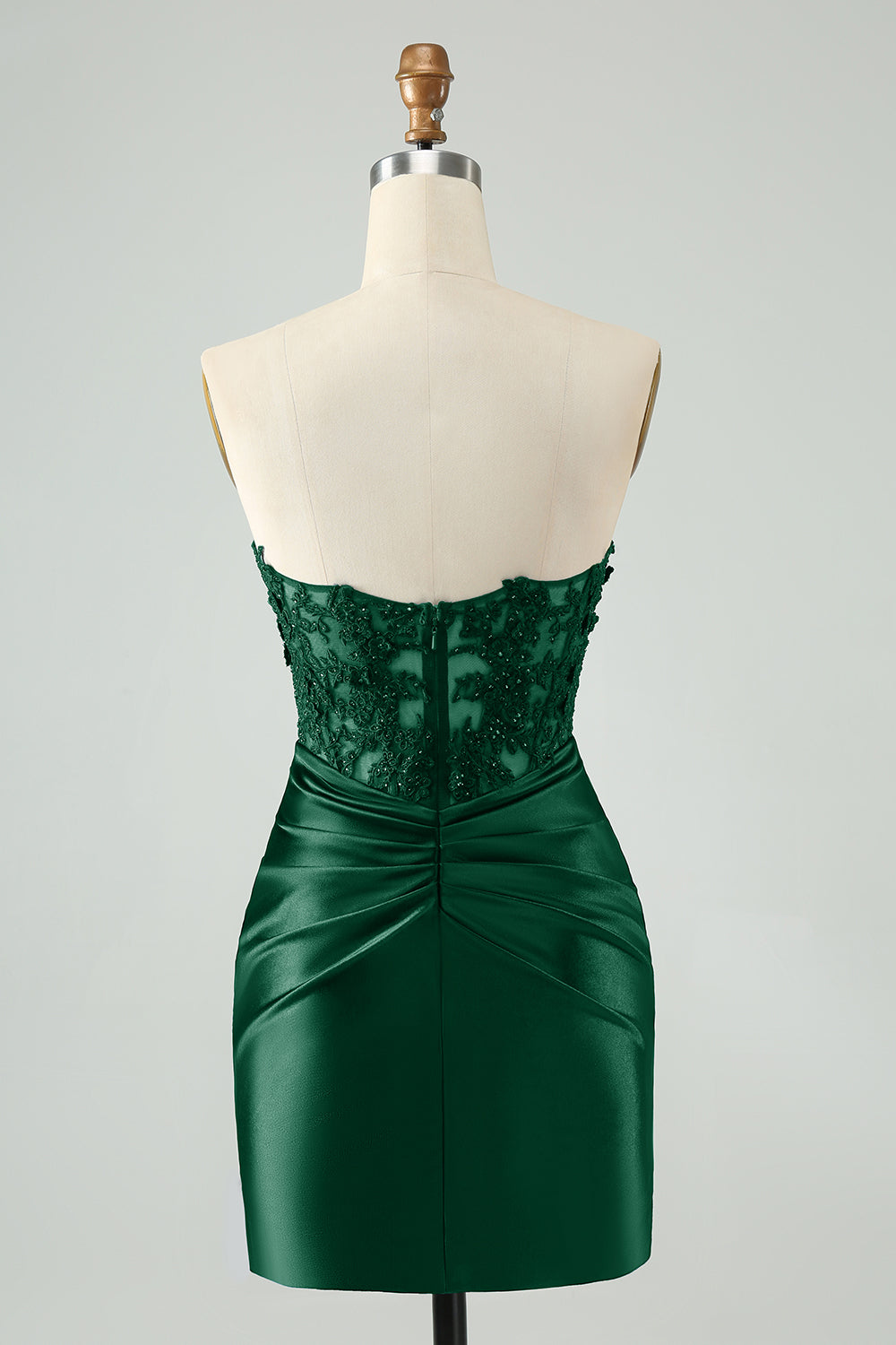 Robe de bal de promo moulante bleu roi scintillante avec découpes et dentelle, sans bretelles