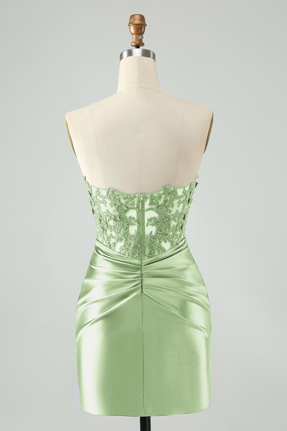 Robe de bal de promo moulante bleu roi scintillante avec découpes et dentelle, sans bretelles