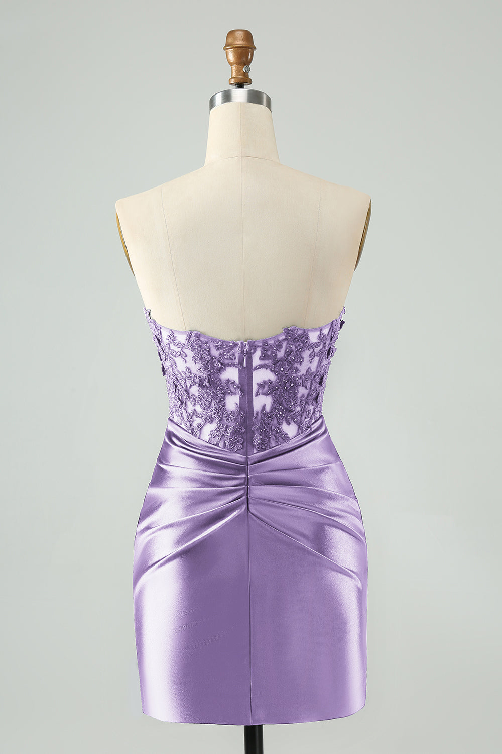 Robe de bal de promo moulante bleu roi scintillante avec découpes et dentelle, sans bretelles