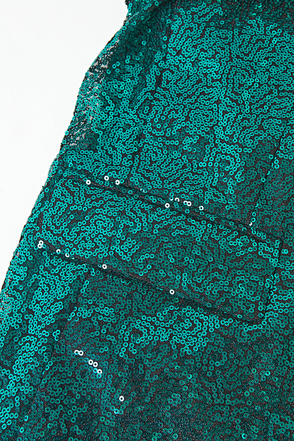 Glitter Green Sequins Notched Lapel Women's Suits with Belt