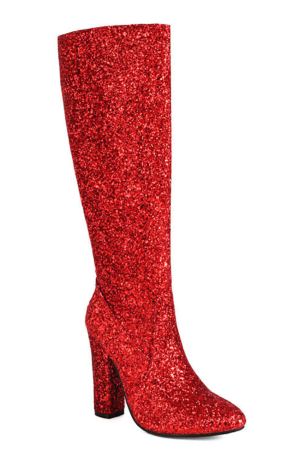 Botas vaqueras de tacón alto azul brillante