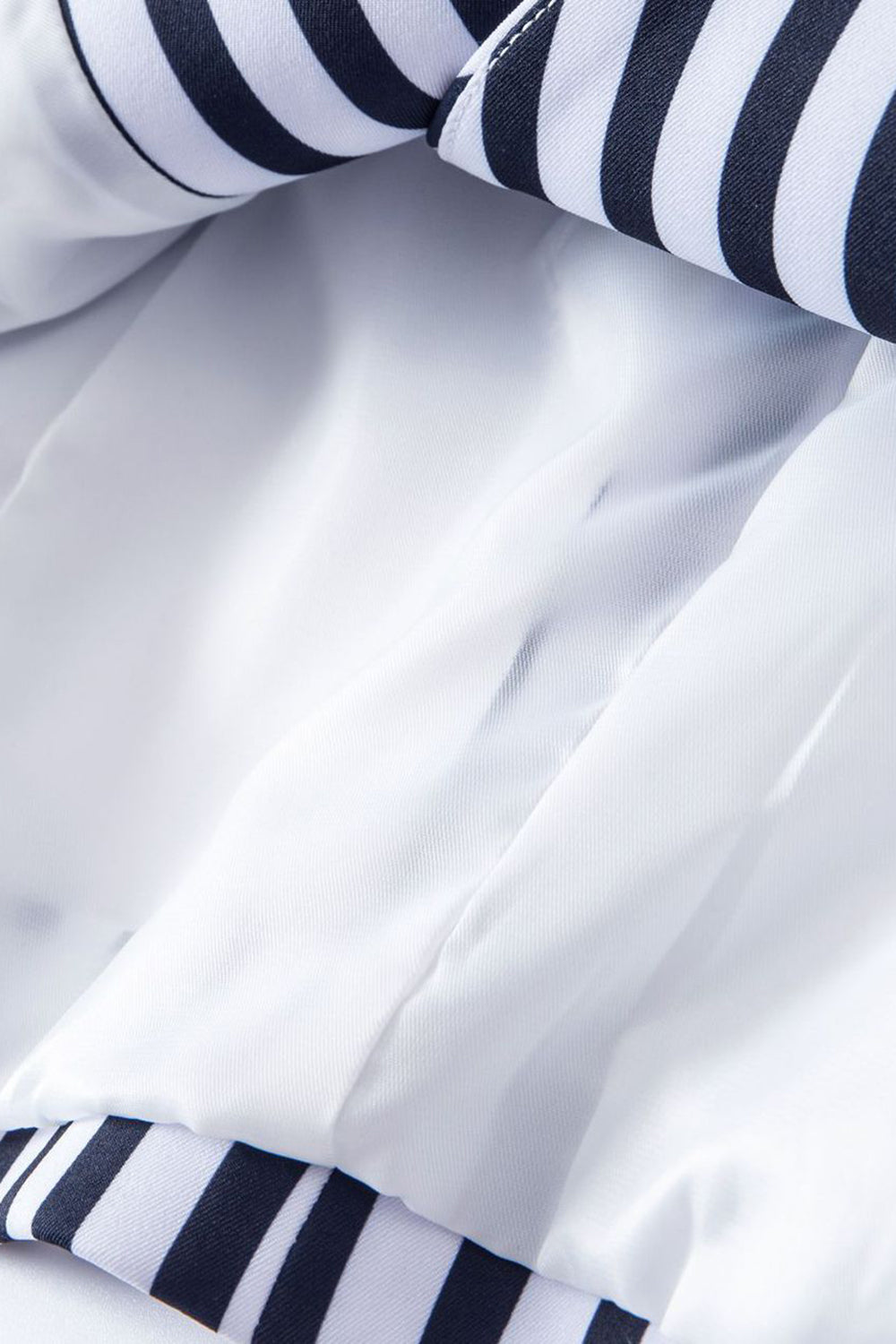 Blazer rayé blanc et bleu pour femme
