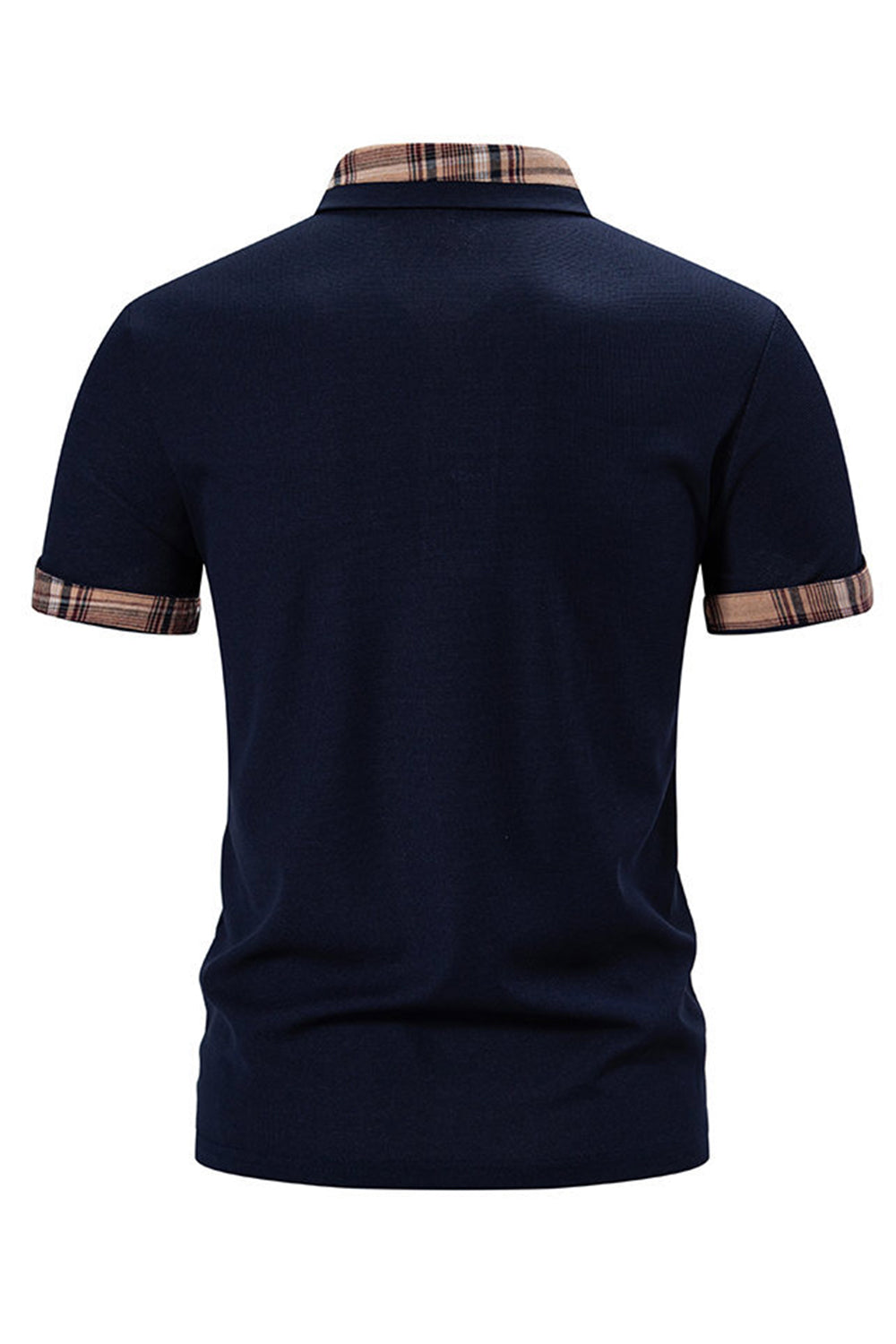 Polo décontracté blanc à manches courtes en coton pour homme