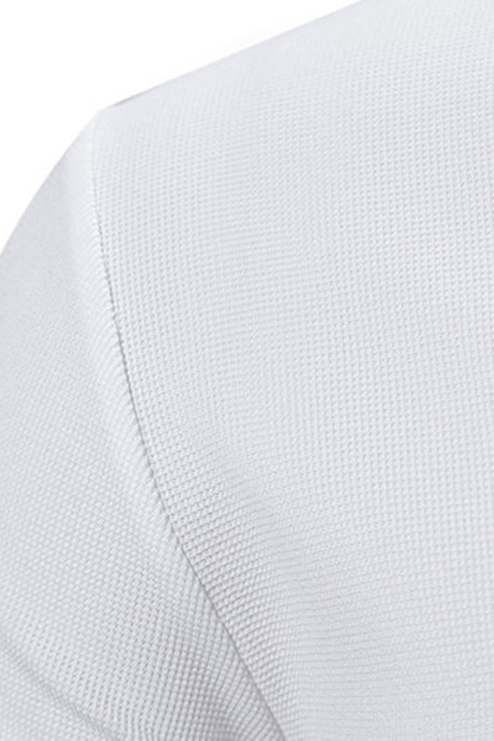 Polo décontracté blanc à manches courtes en coton pour homme