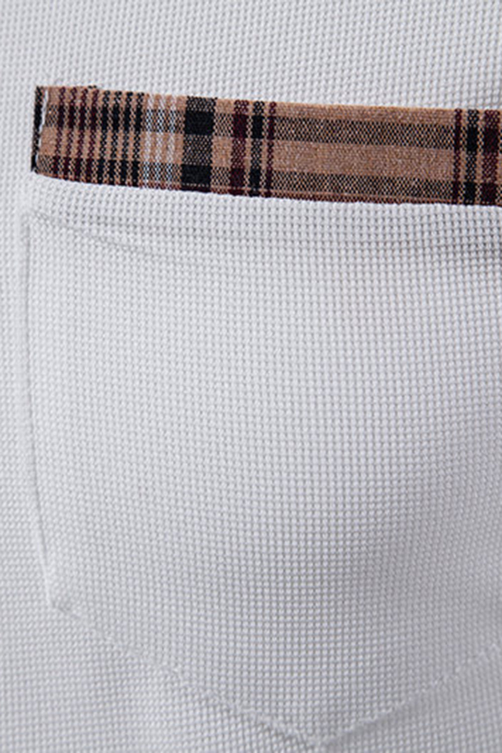Polo décontracté blanc à manches courtes en coton pour homme