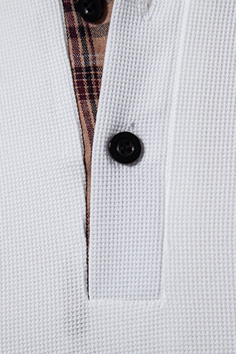 Polo décontracté blanc à manches courtes en coton pour homme