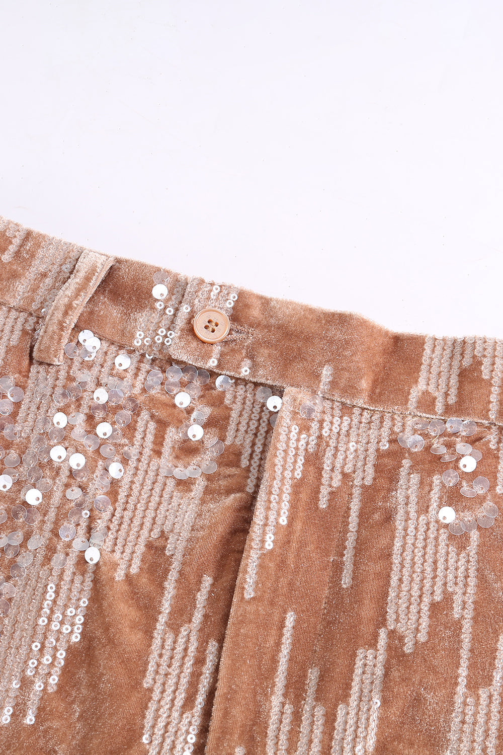Sparkly Dusty Rose Velvet Notched Lapel Sequined 2-Piece Suit