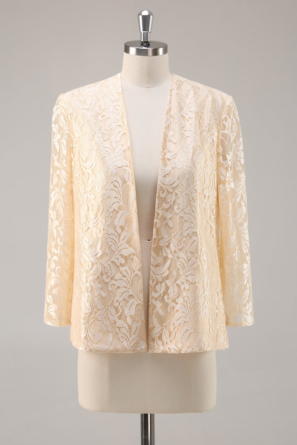Robe de mariée A-Line 2 pièces en satin couleur champagne