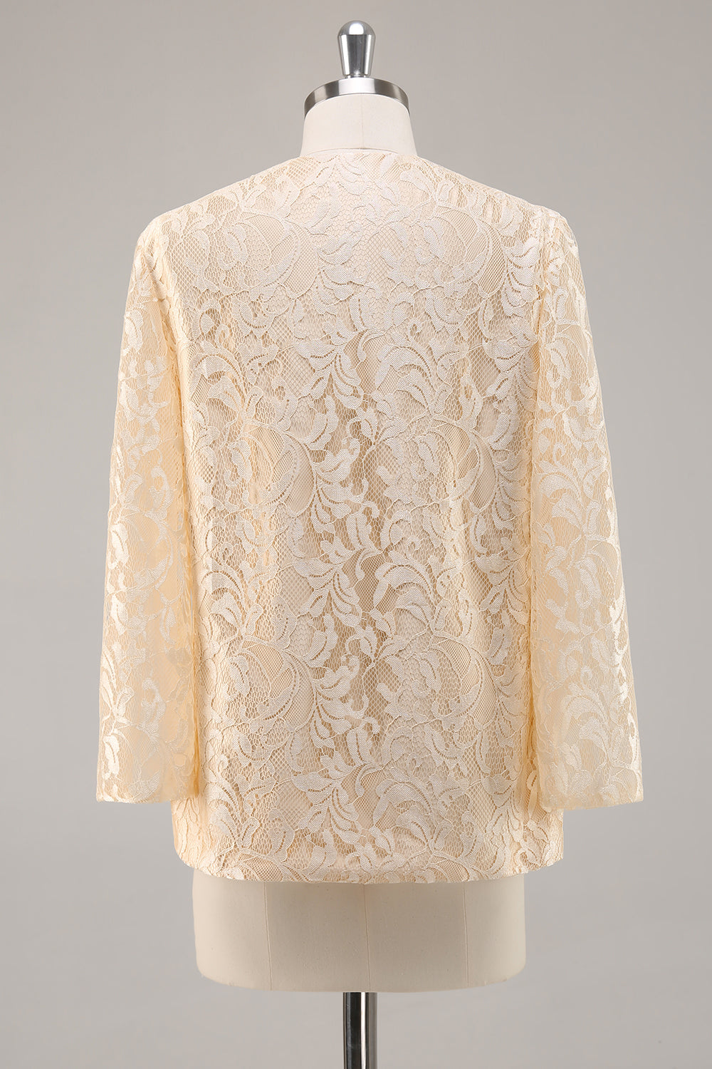 Robe de mariée A-Line 2 pièces en satin couleur champagne
