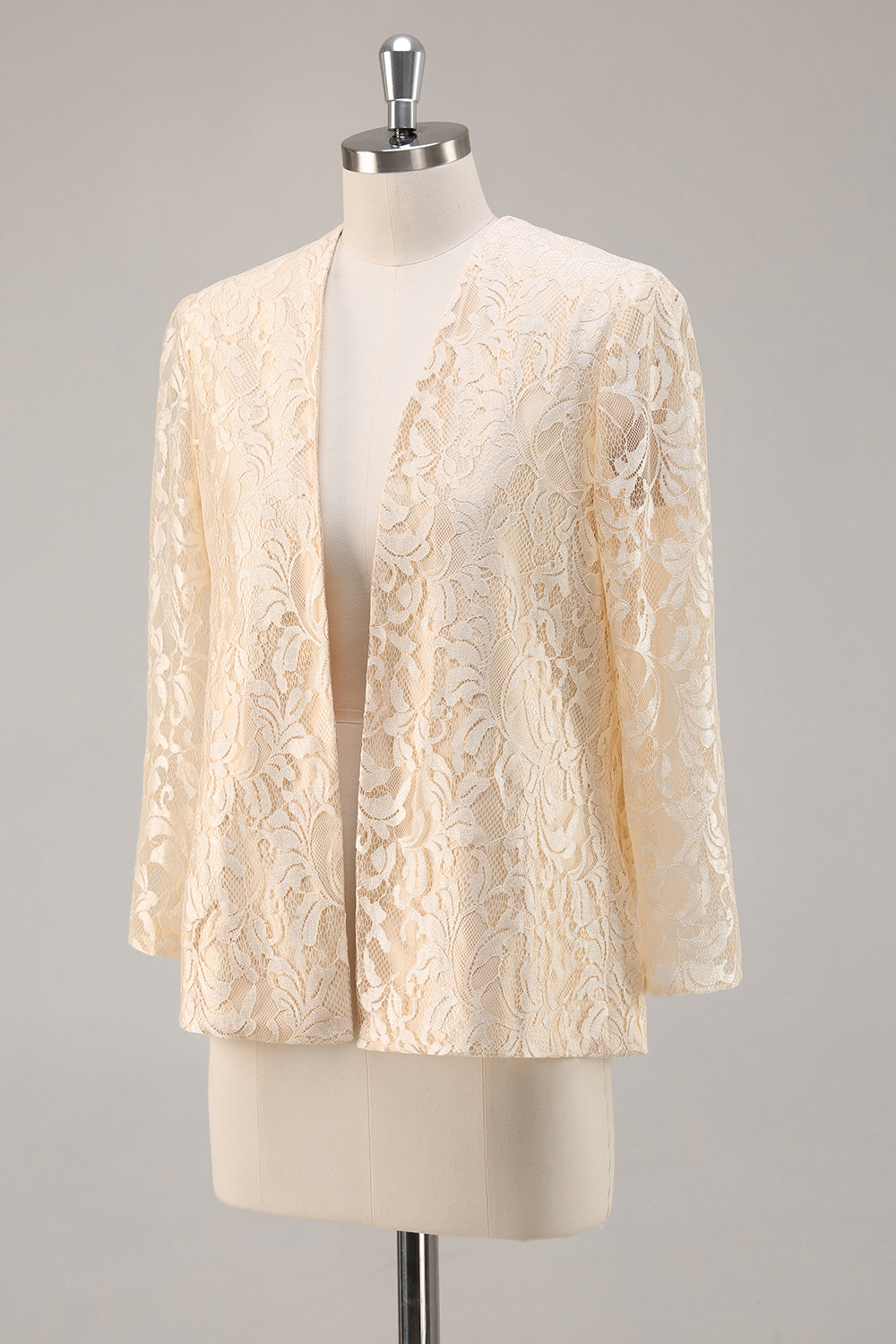 Robe de mariée A-Line 2 pièces en satin couleur champagne