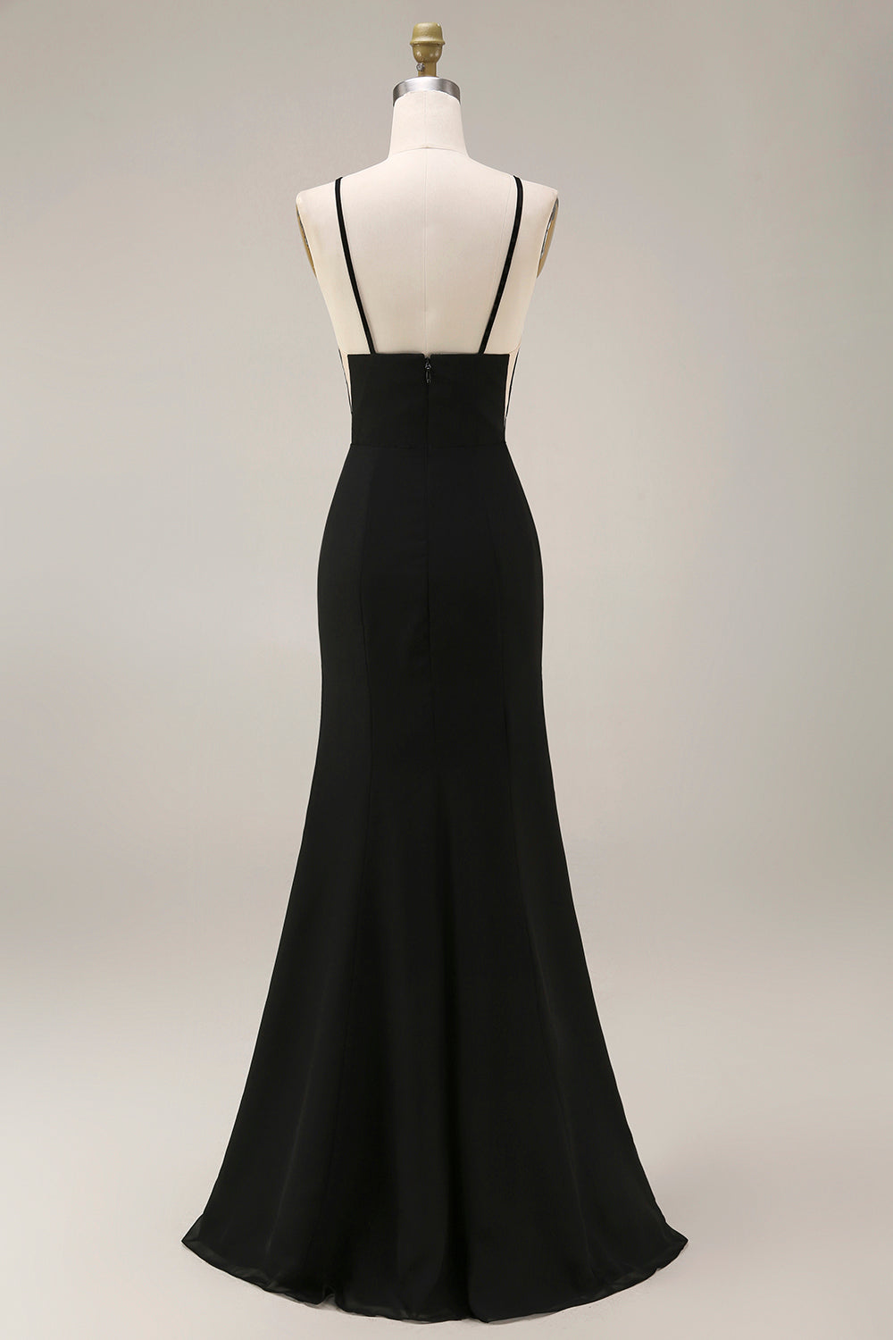 Black Mermaid Satin Wedding Guest Dress With Lace