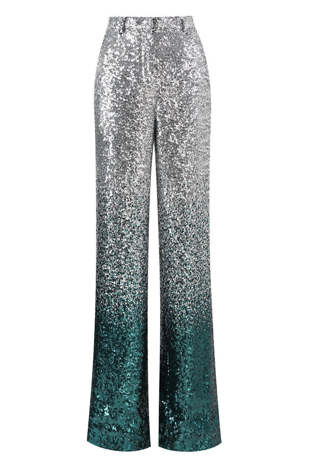 Sparkly Silver Sequins 2-piece Women Suits