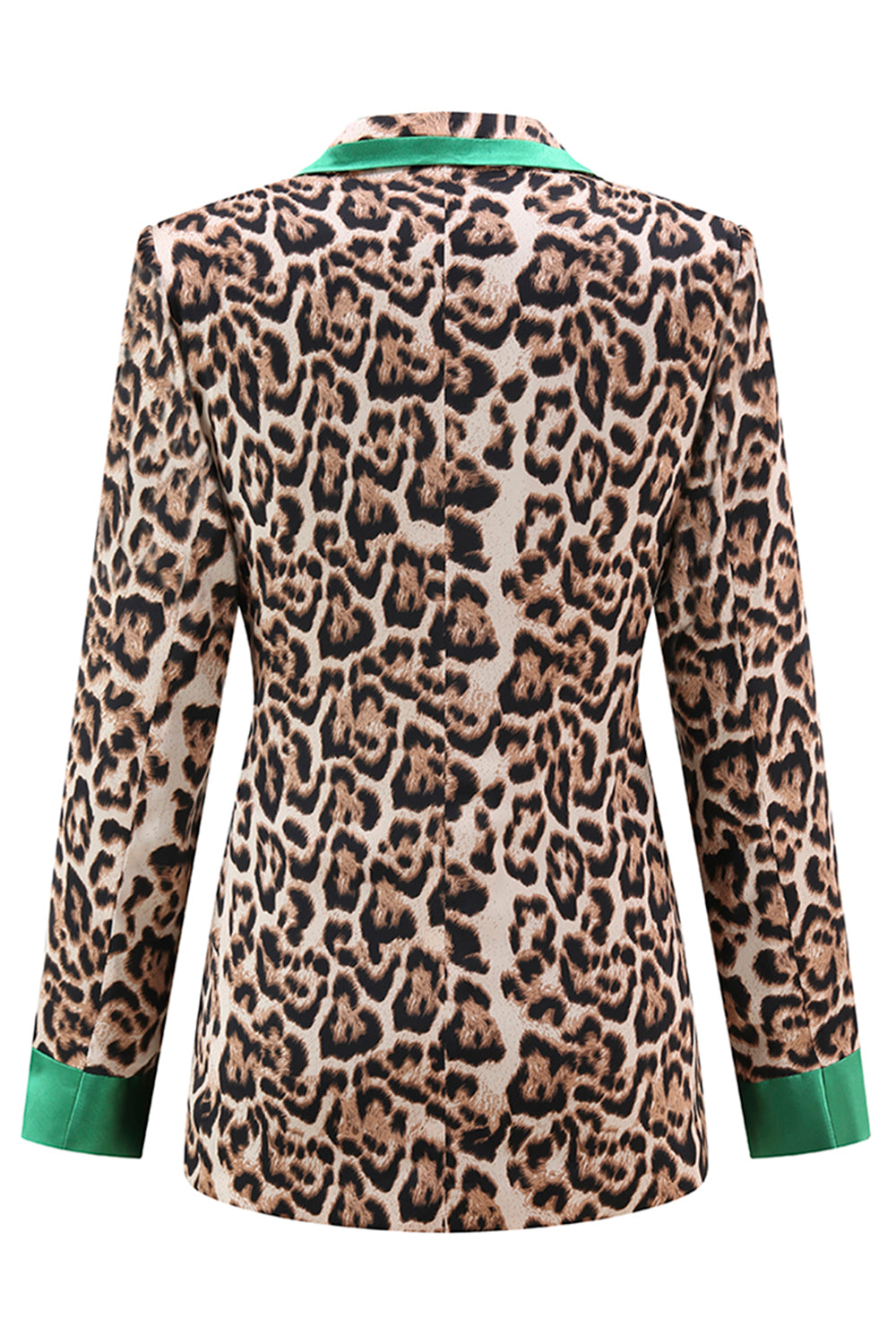 Coffee Leopard Peaked lapel 2 Pieces Prom Suits