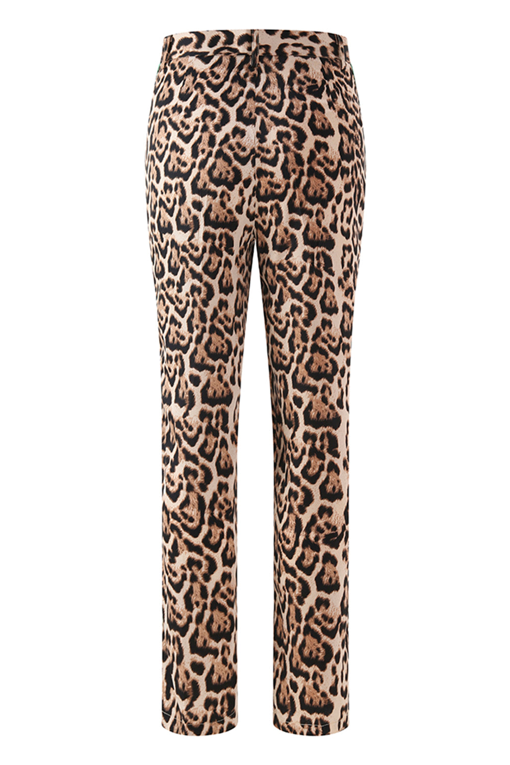 Coffee Leopard Peaked lapel 2 Pieces Prom Suits