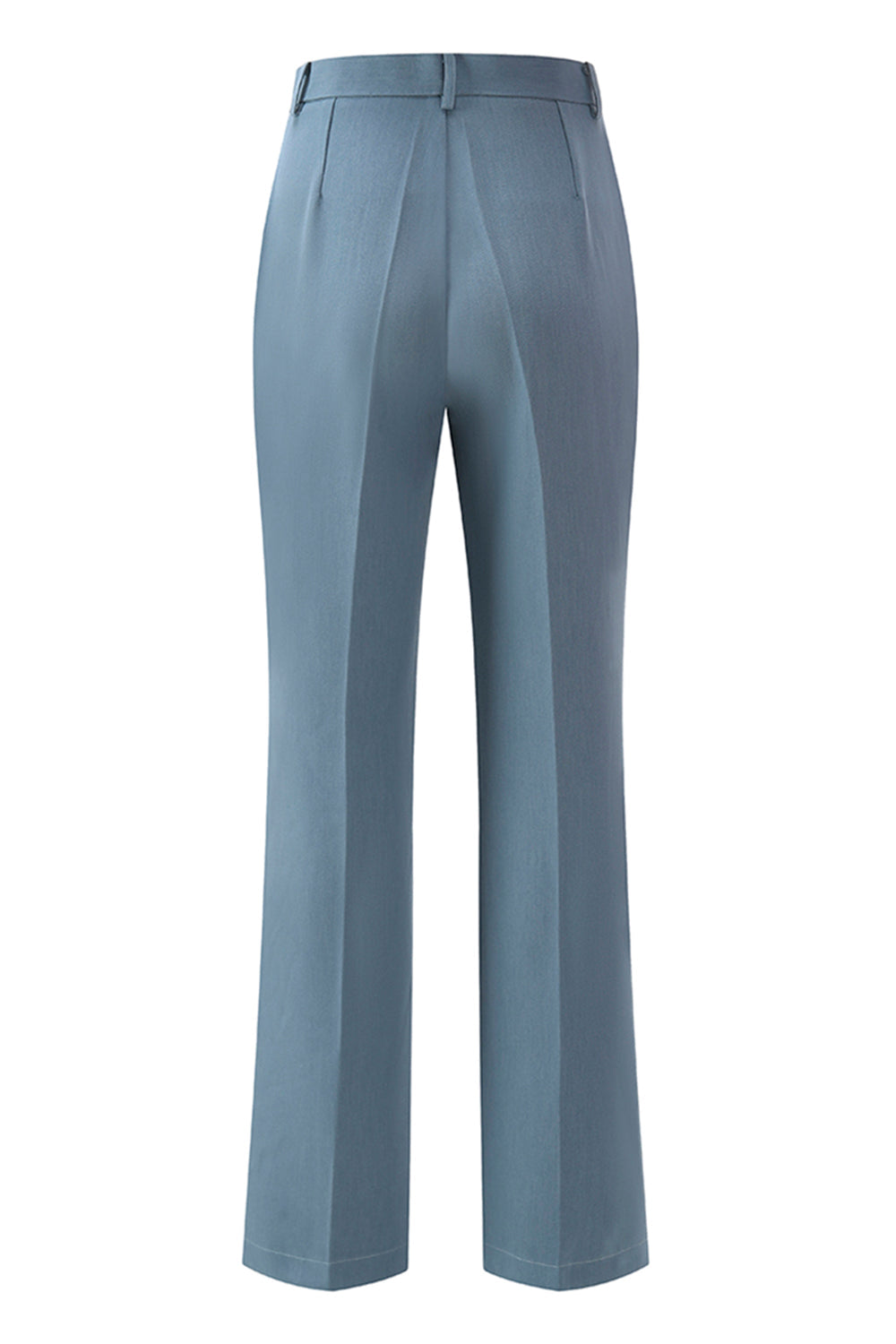 Grey Blue Notched Lapel 2-Piece Cut-Out Prom Suit