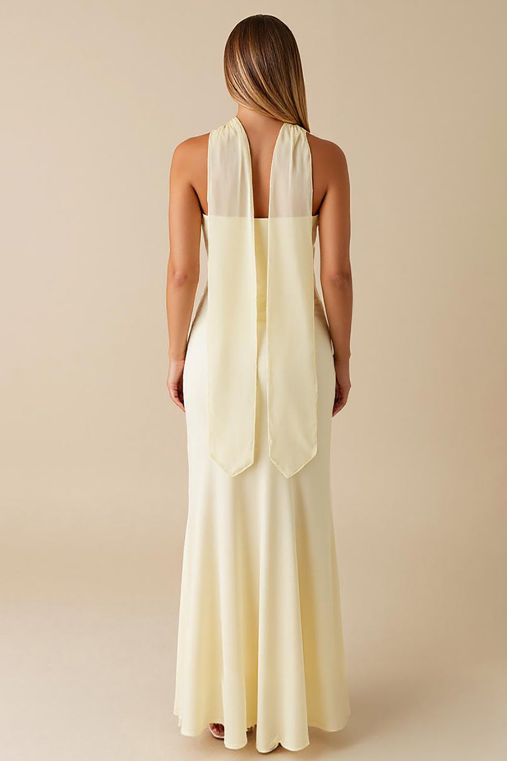 Robe de soirée bustier à volants Daffodil Mermaid