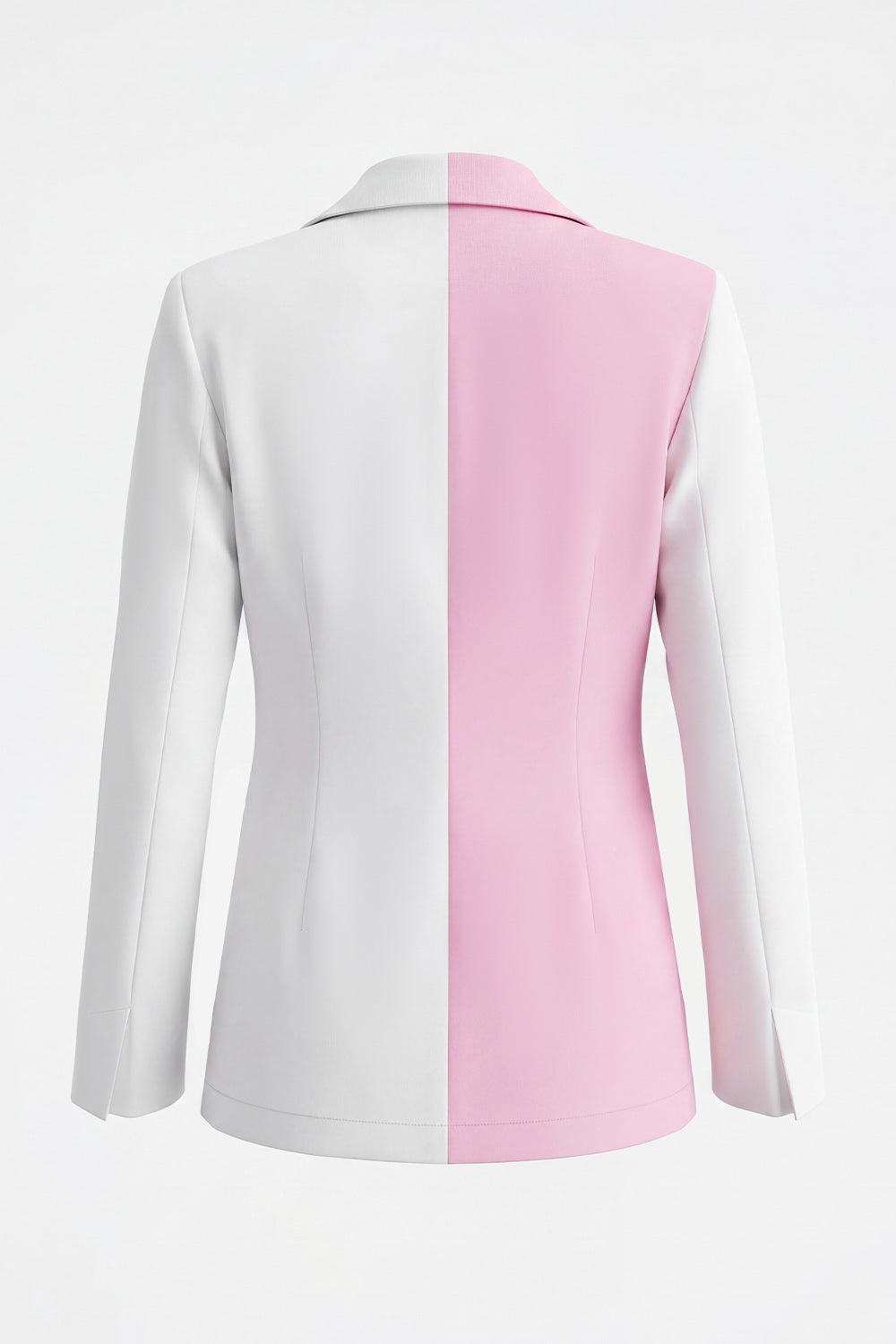 2 Piece White Pink Peak Lapel One Button Women's Suits