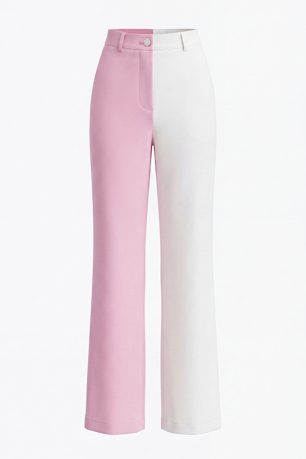 2 Piece White Pink Peak Lapel One Button Women's Suits