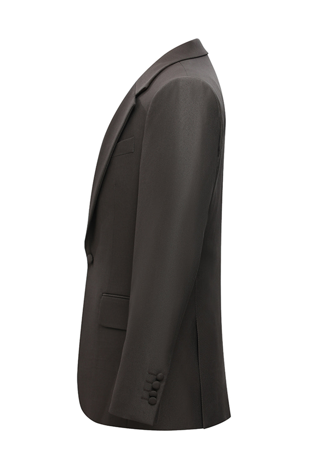 3 Piece Notched Lapel One Button Coffee Men's Suits