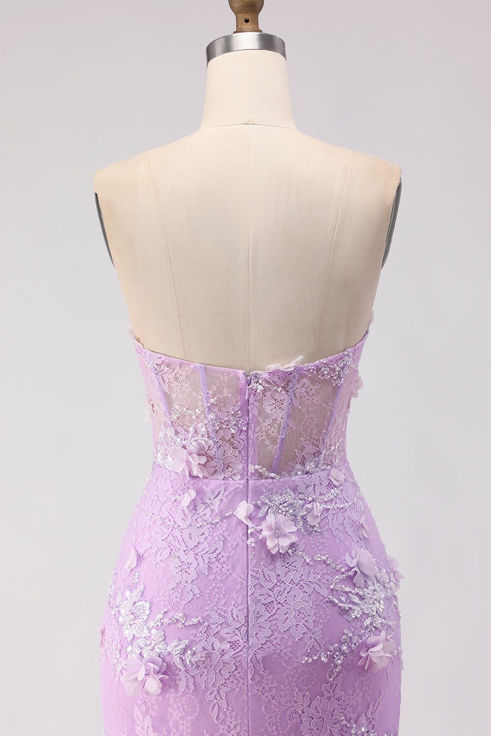 Robe de bal longue sirène corset en dentelle jaune bustier avec perles