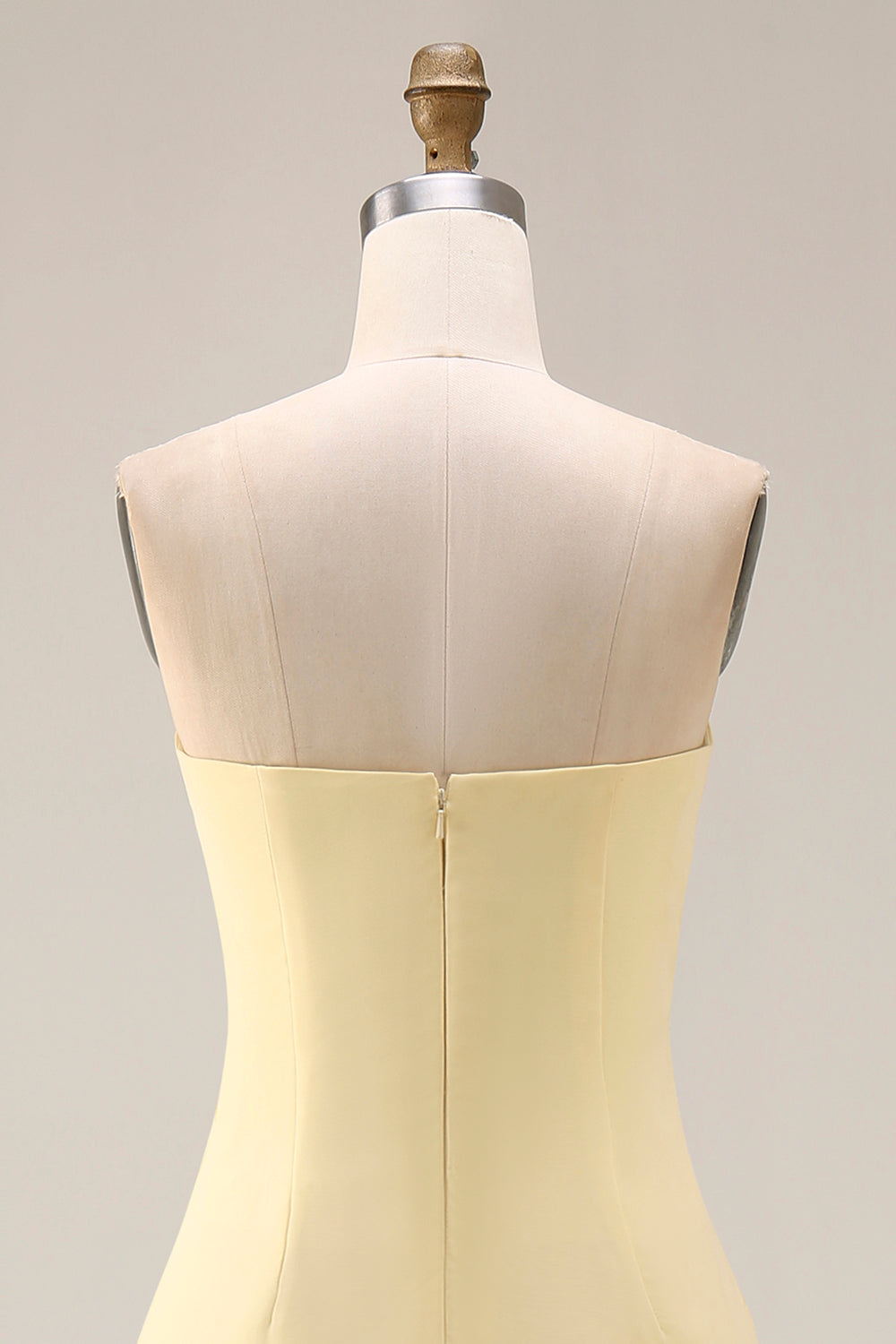 Lemon Sorbet A-Line Chiffon Convertible Long Bridesmaid Dress with Slit