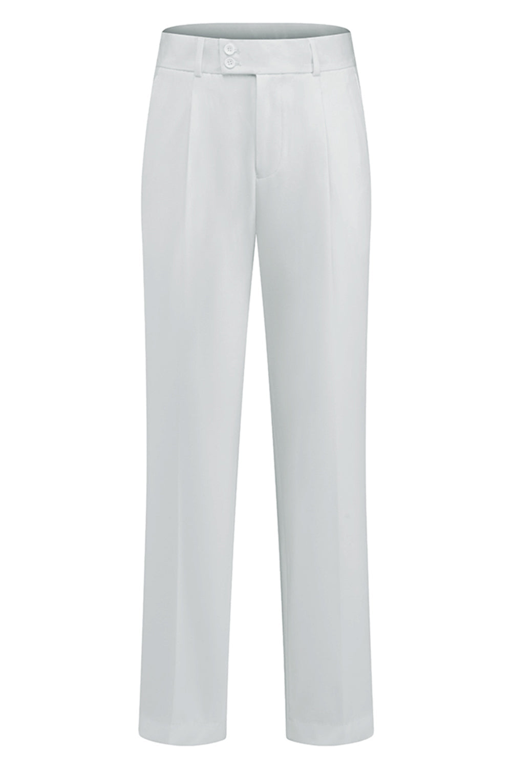 Peak Lapel 3 Piece One Button White Men's Wedding Suits