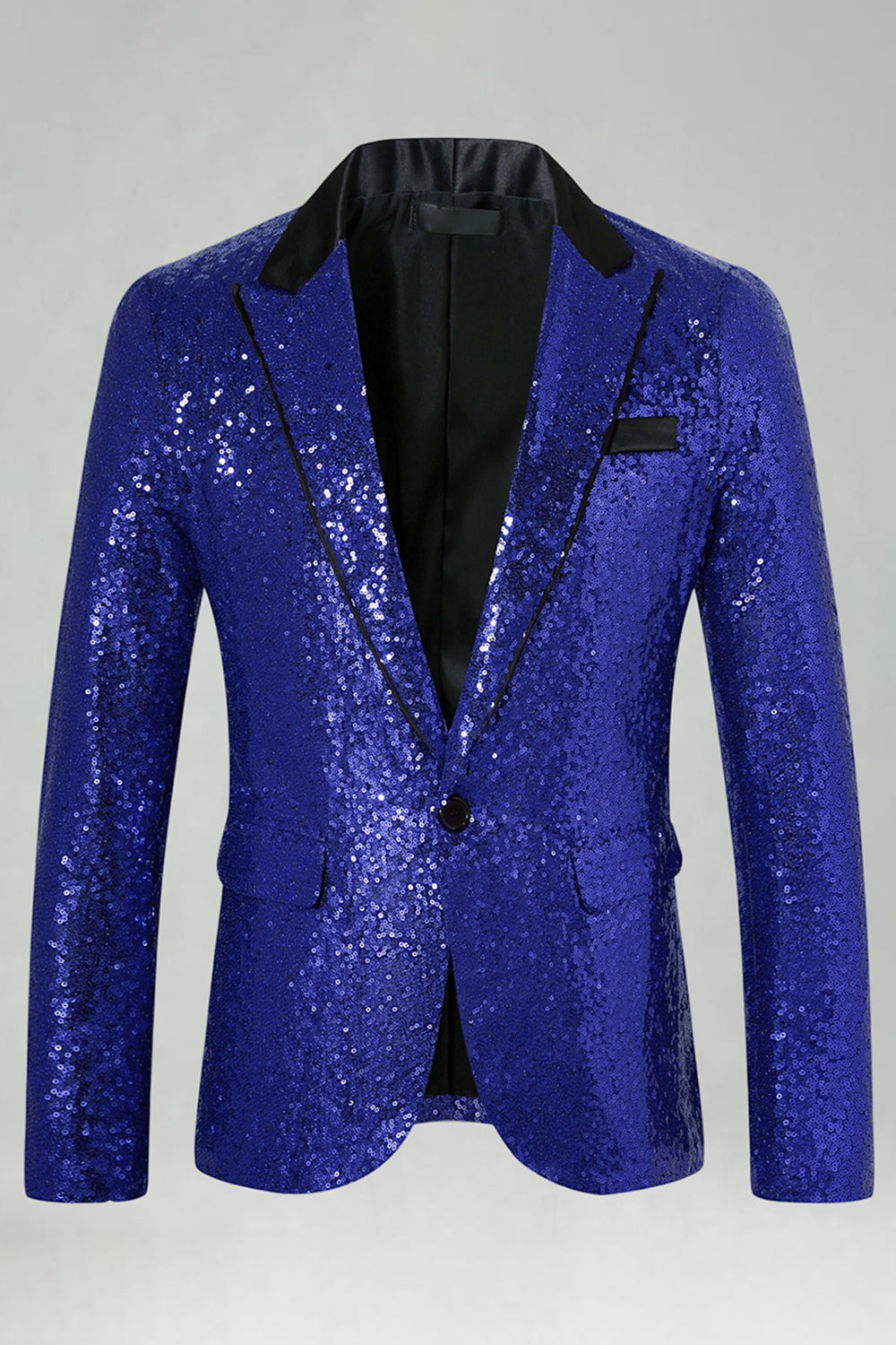 Sparkly Gold Peak Lapel Men's Prom Blazer