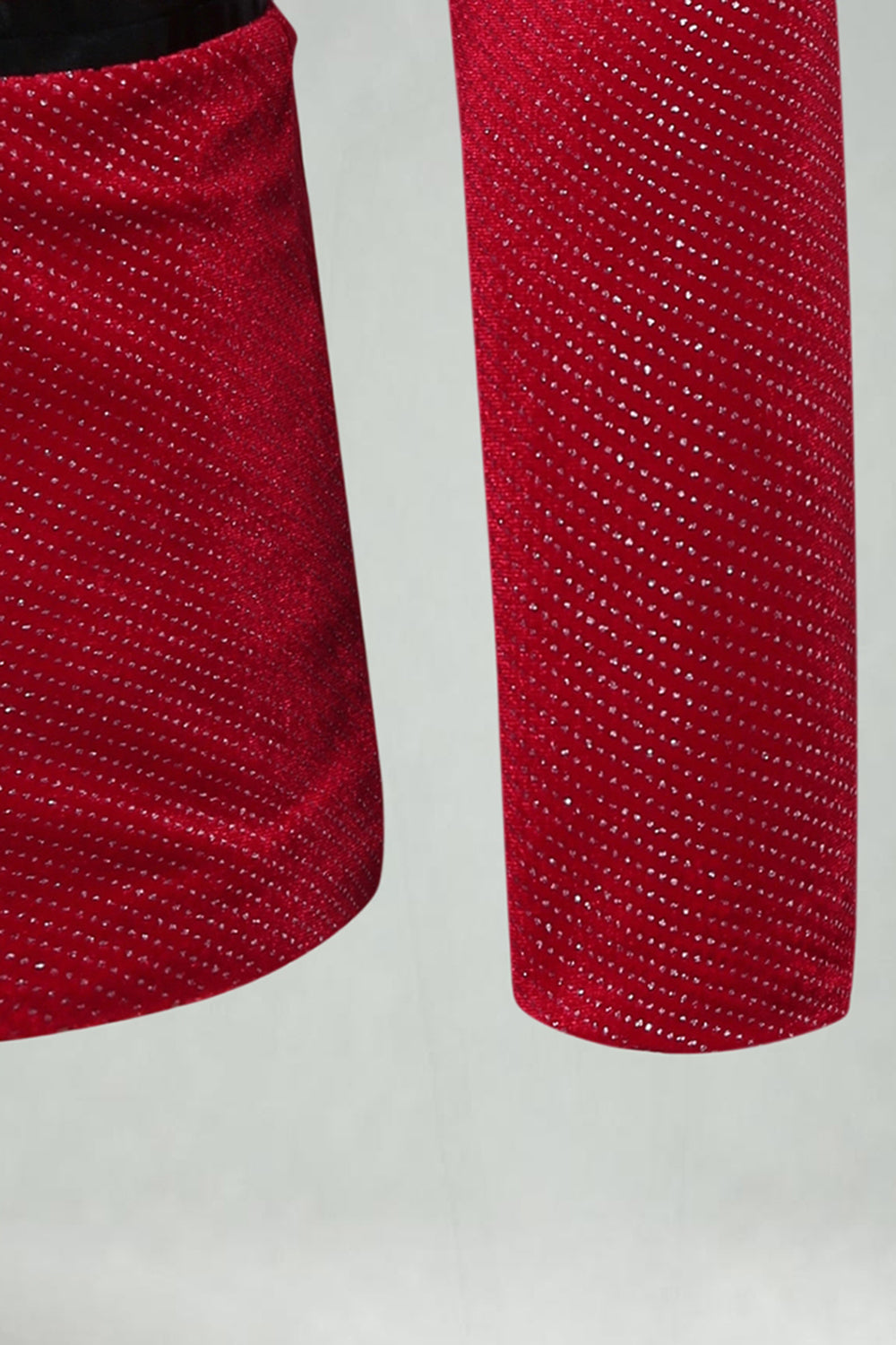 Blazer de bal homme avec revers châle perlé et un bouton