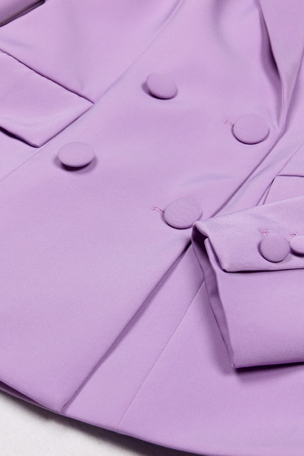 3-Piece Purple Peak Lapel Double Breasted Women's Prom Suit