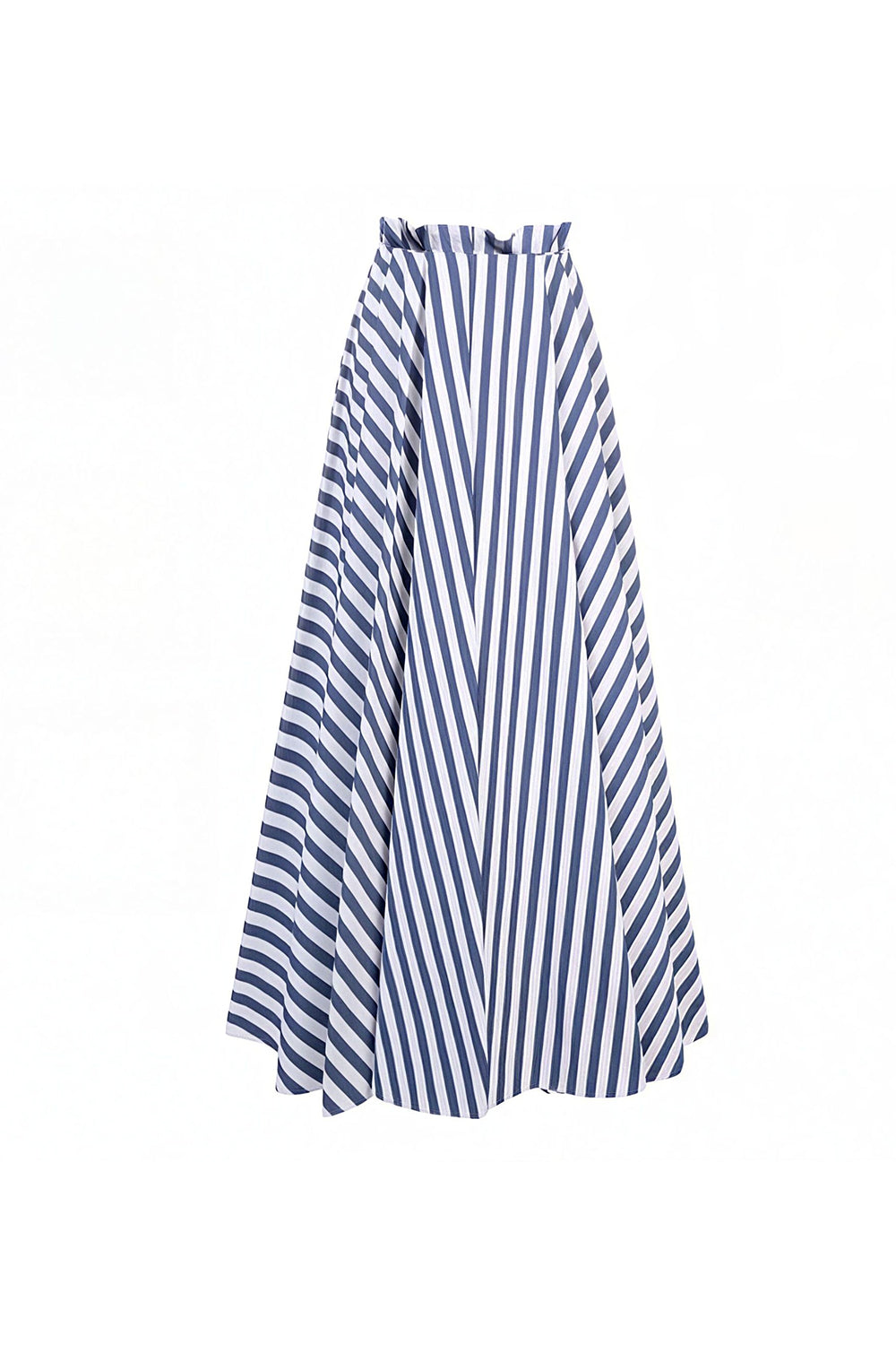 Navy Stripe 2 Piece Swimsuit with Beach Dress