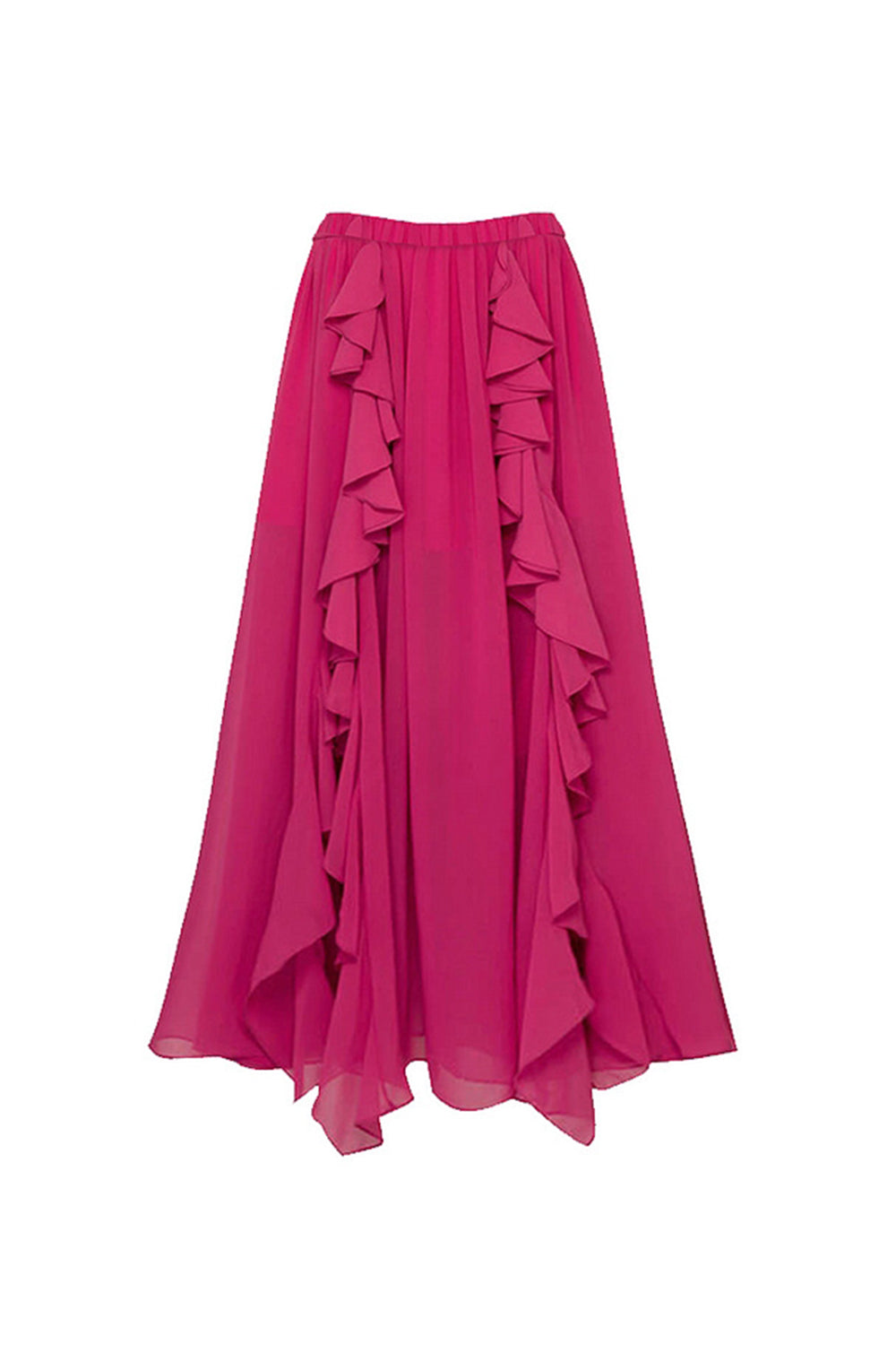 Fuchsia Off-The-Shoulder Two-Piece 3D Flower Swimsuit with Beach Dress