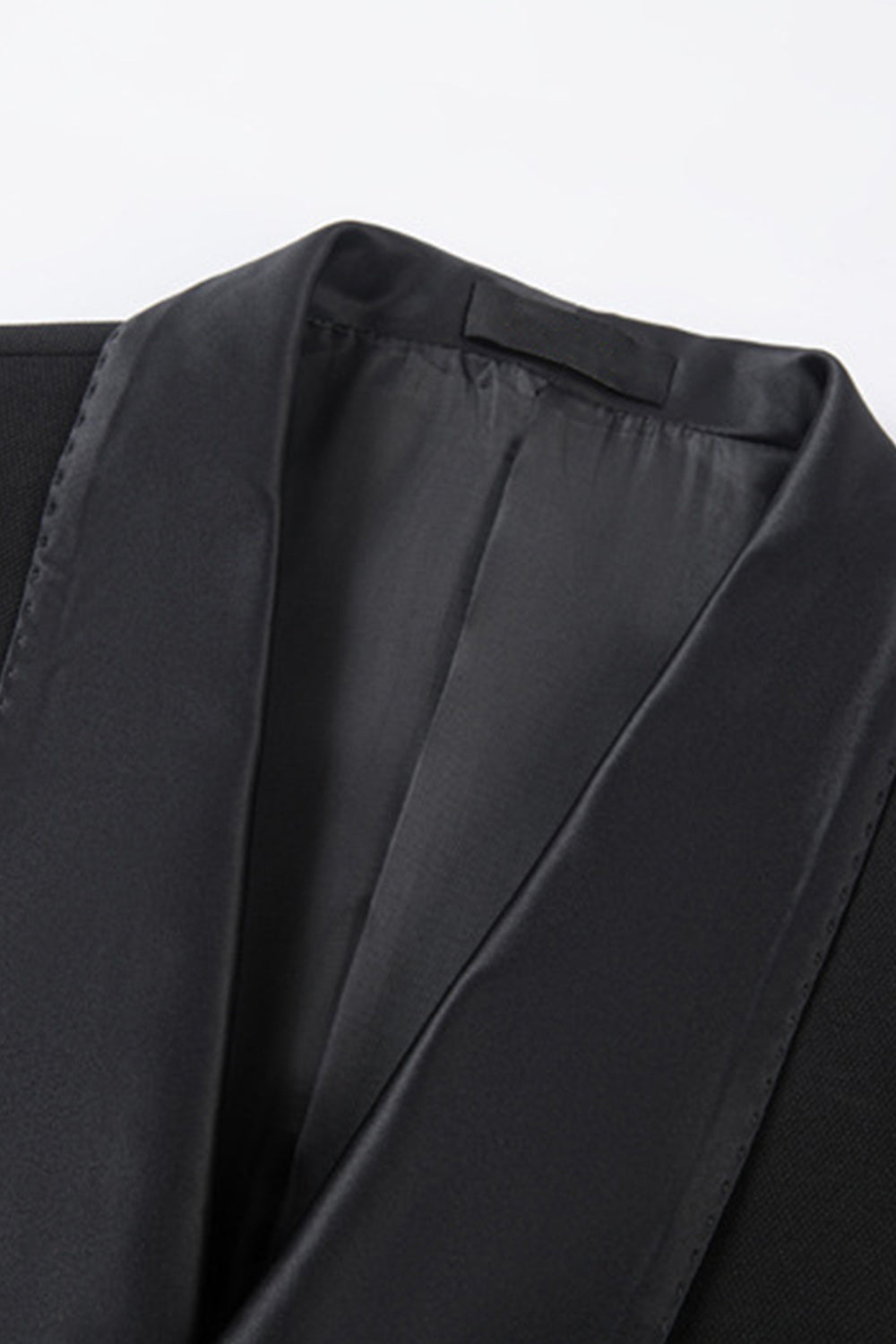 Black 2-piece Shawl Lapel Double-Breasted Men's Suits