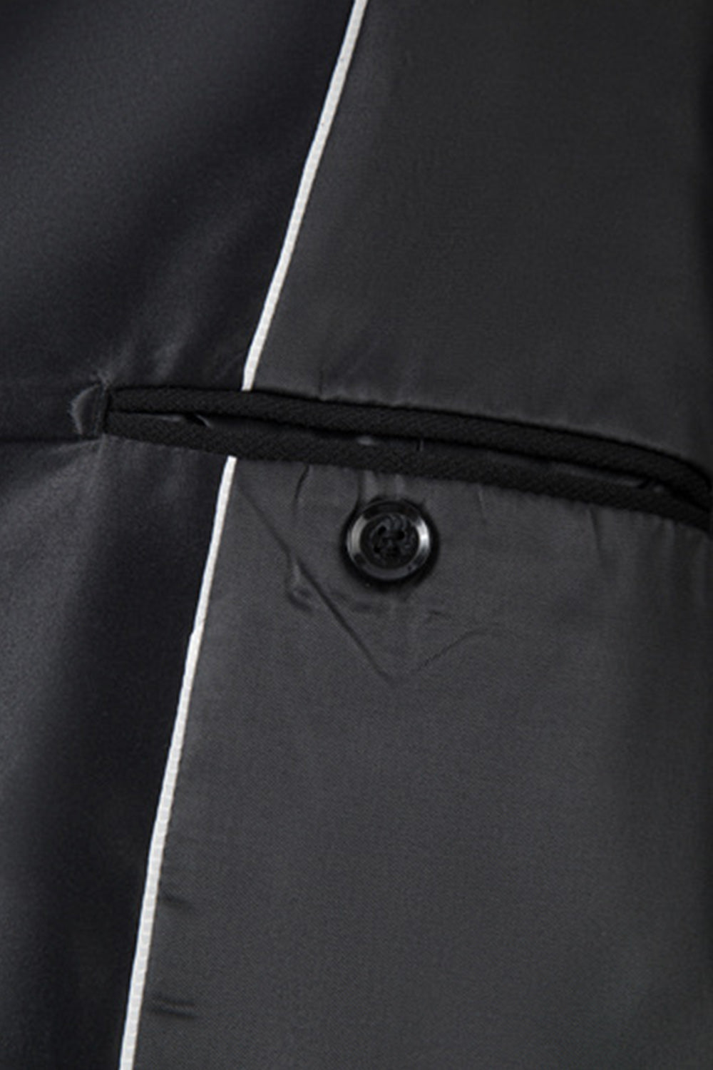 Black 2-piece Shawl Lapel Double-Breasted Men's Suits