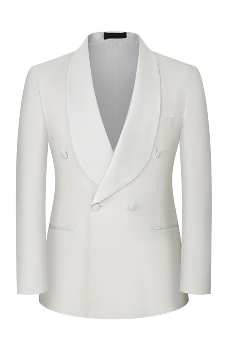Black 2-piece Shawl Lapel Double-Breasted Men's Suits