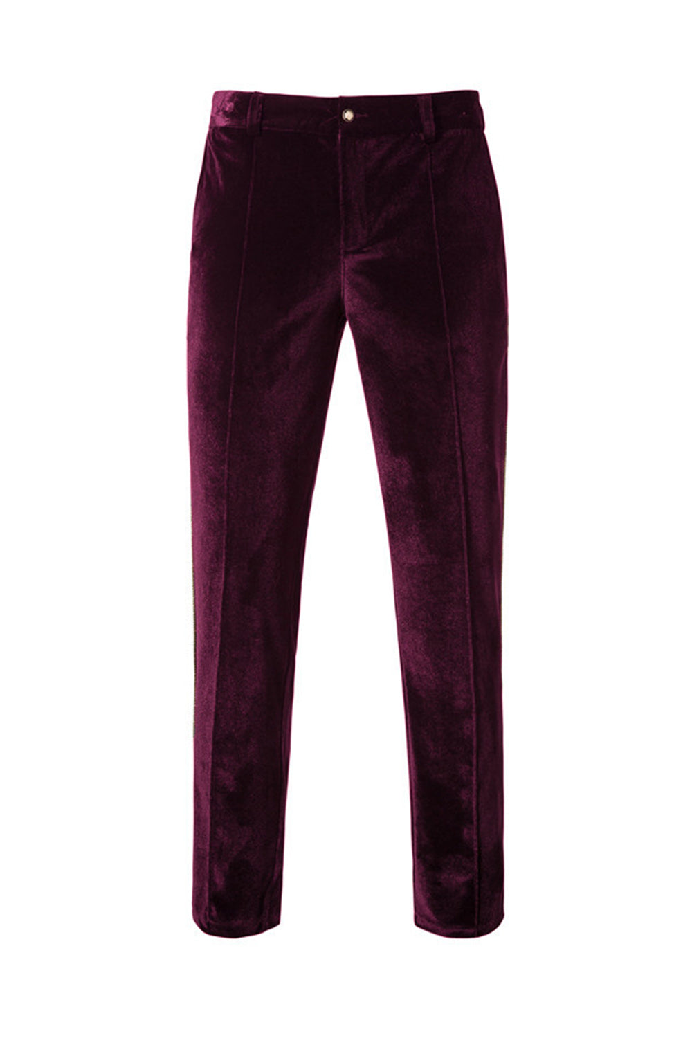 Black Velvet Notched Lapel Double-Breasted Men's Suits