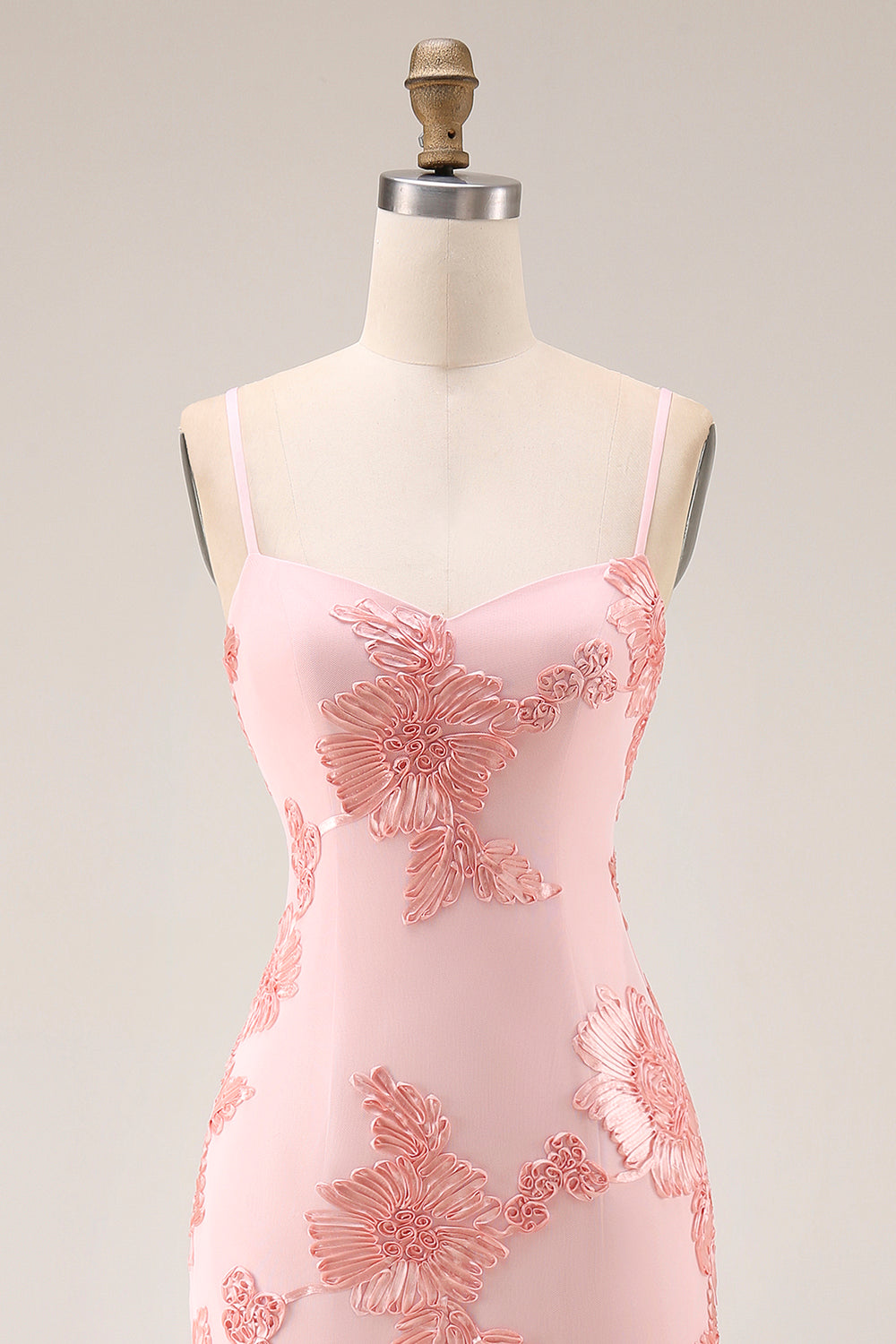 Yellow Sheath Floral Embroidery Long Prom Dress with Ruffle Slit
