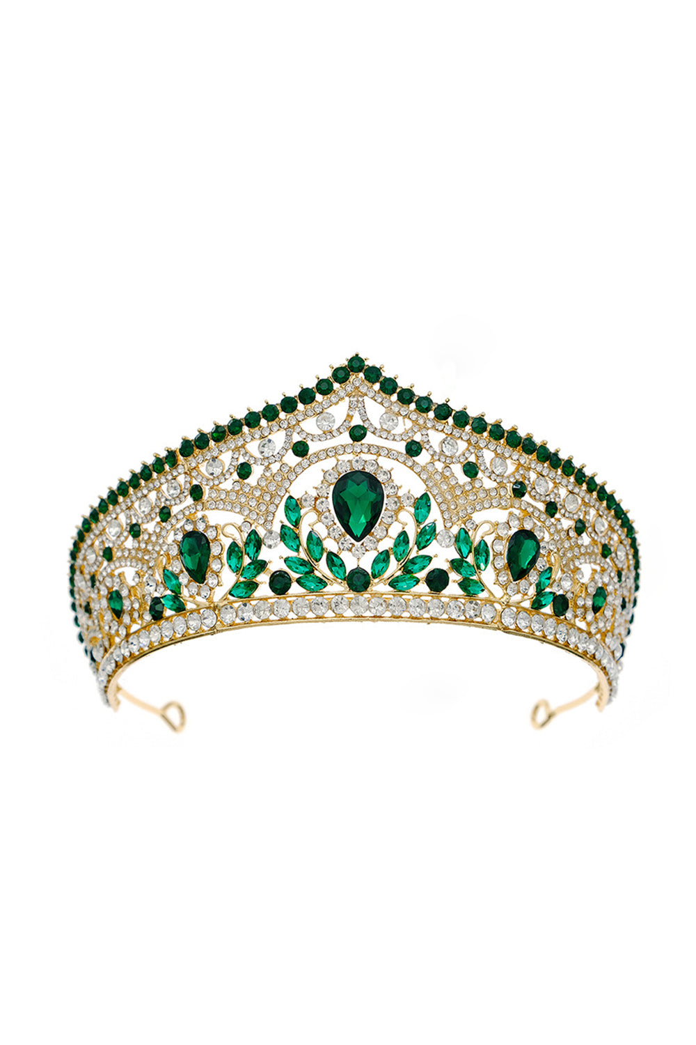 Luxury Crystal Princess Golden Crown Tiara